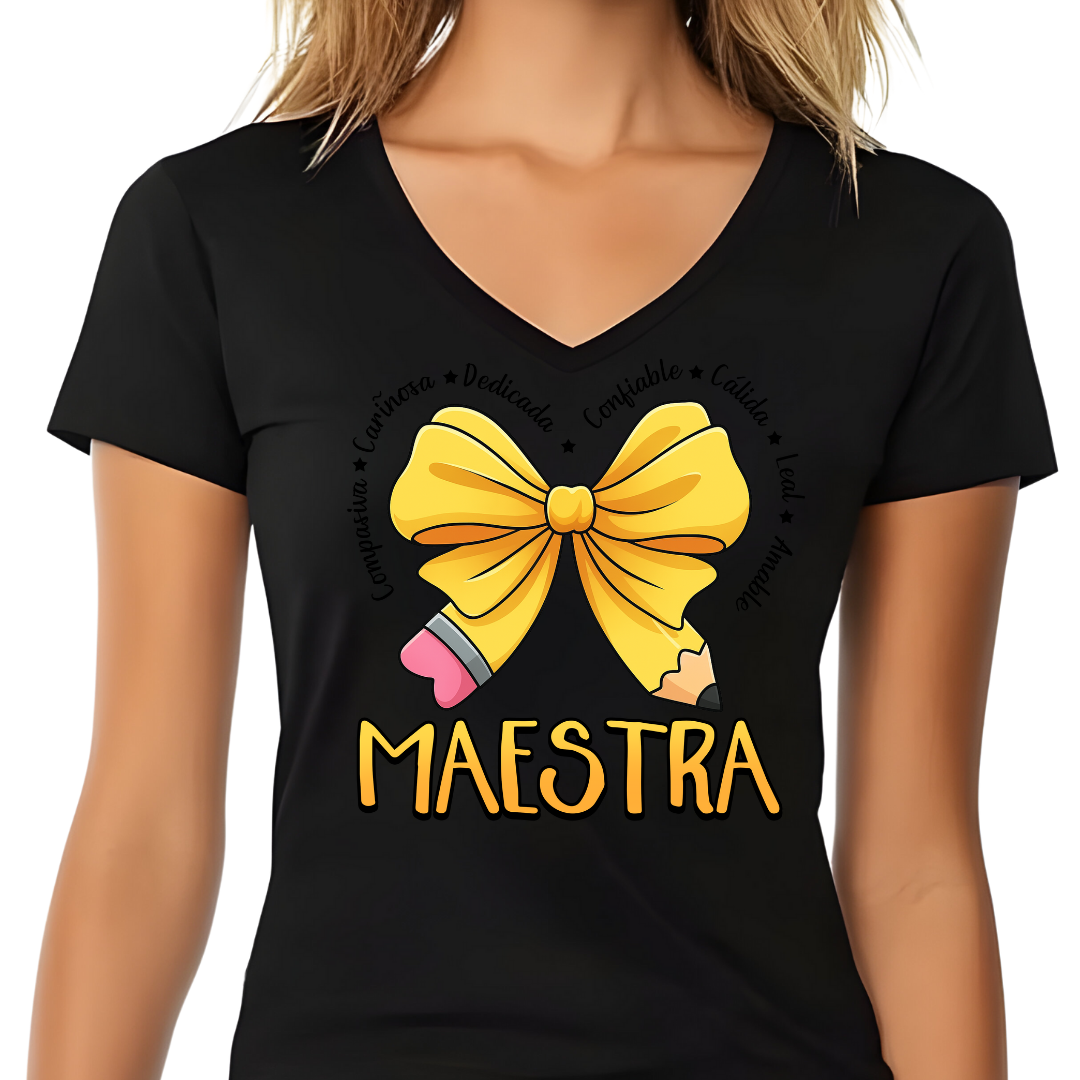 T-Shirt MAESTRA LAZO LÁPIZ