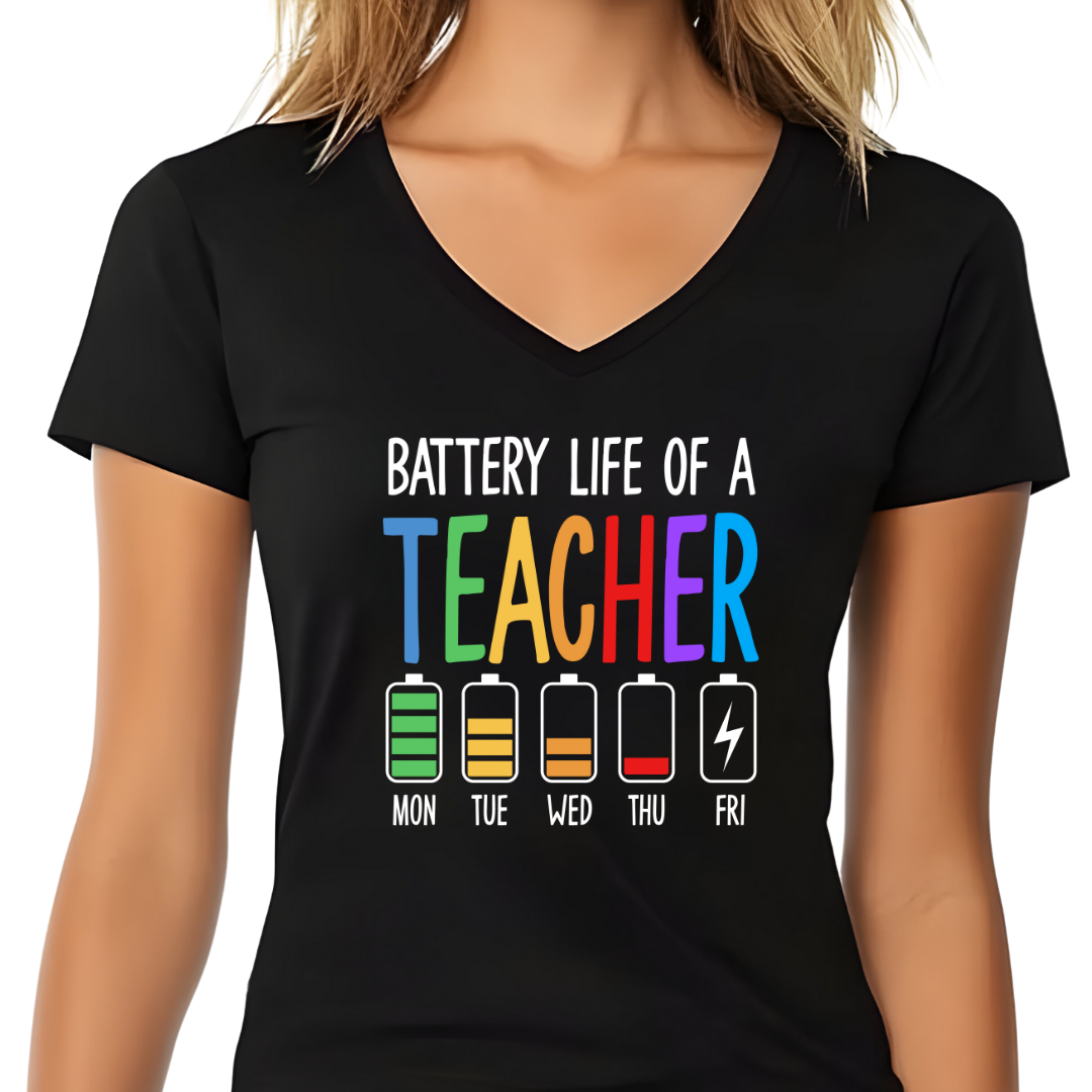 T-Shirt BATTERY LIFE TEACHER