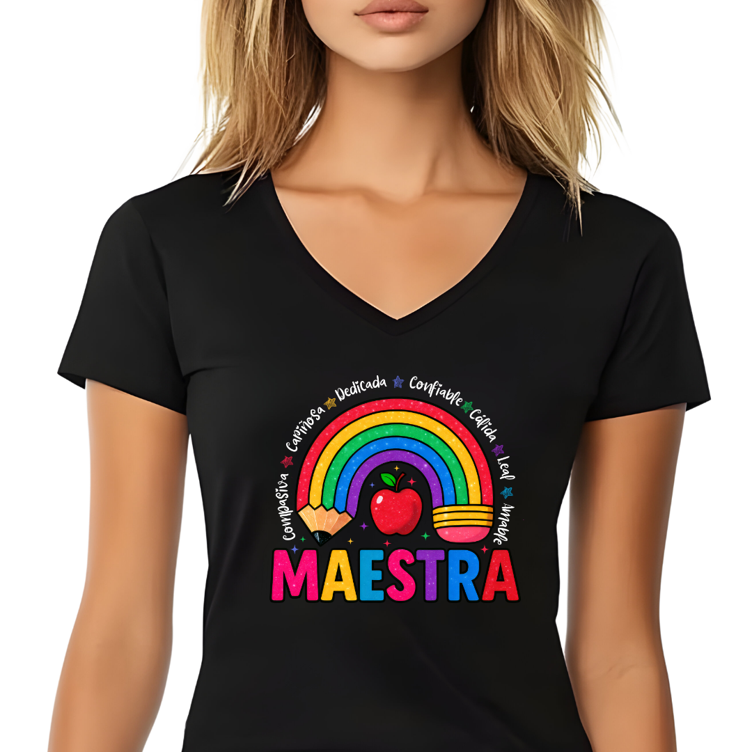 T-Shirt Lápiz Arcoíris