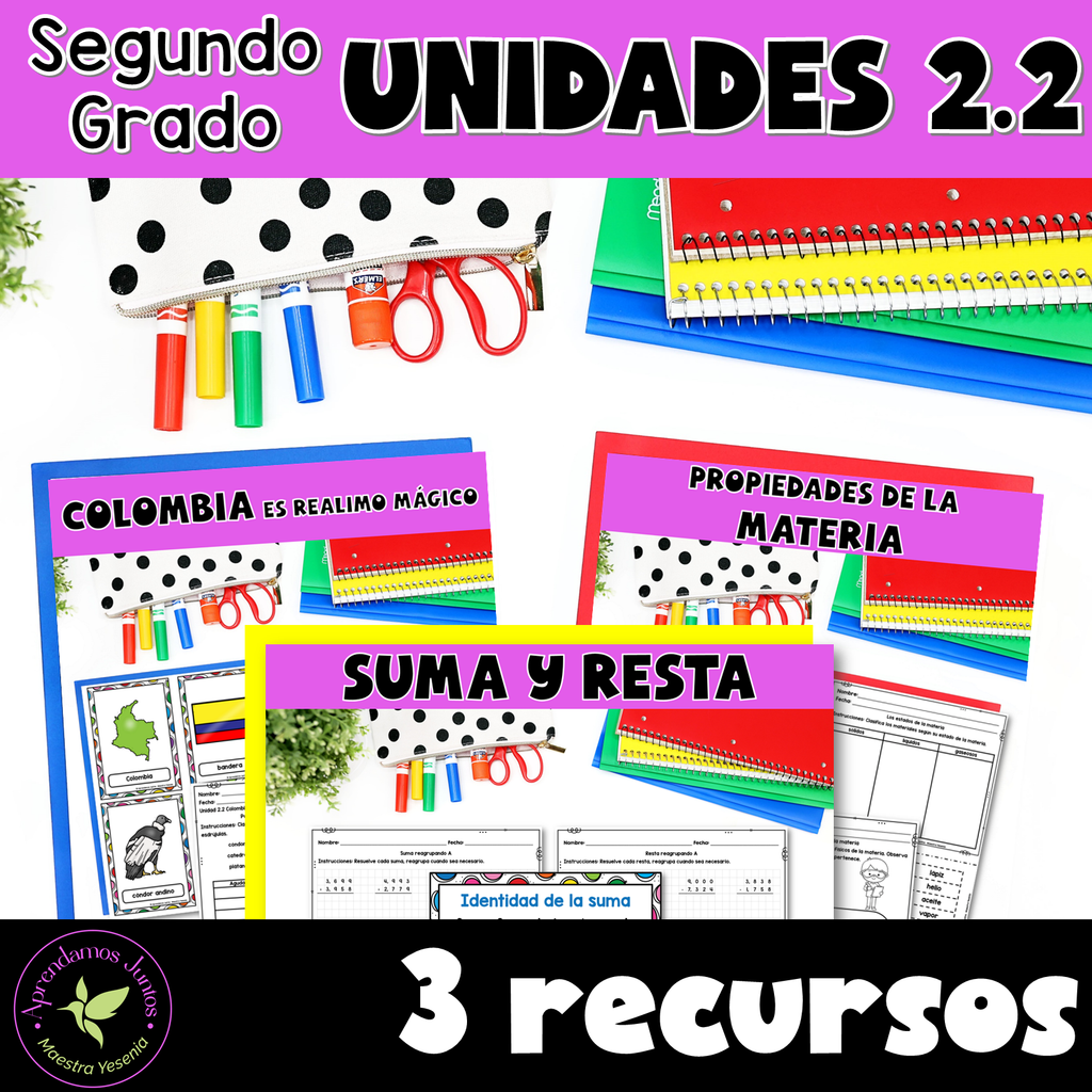 Unidades 2.2: Colombia, Suma y Resta y las Propiedades de la Materia