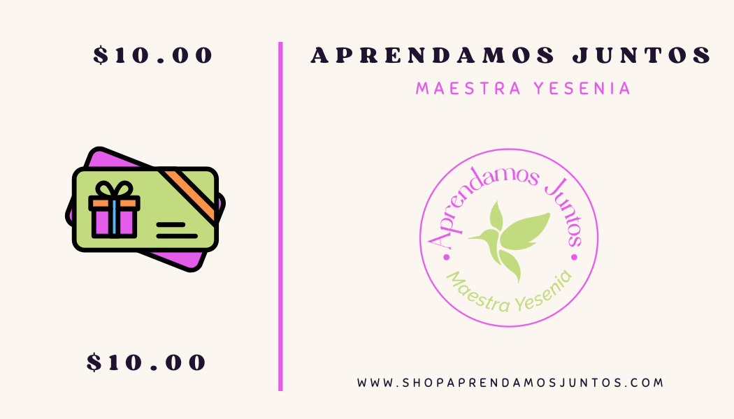 Tarjeta de Regalo Aprendamos Juntos