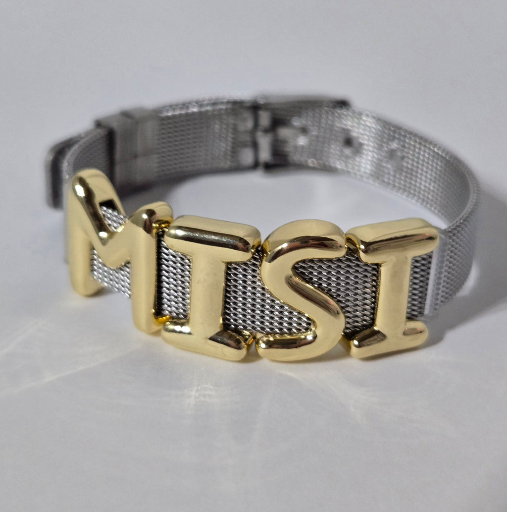 ✨ Pulsera “MISI” de Acero Inoxidable – Edición Especial para Maestras ✨
