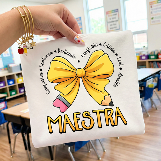 T-Shirt Maestra Lápiz Lazo