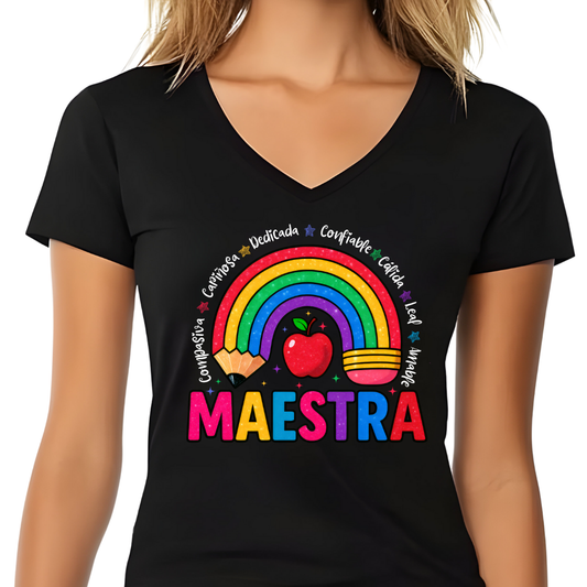 T-Shirt Lápiz Arcoíris