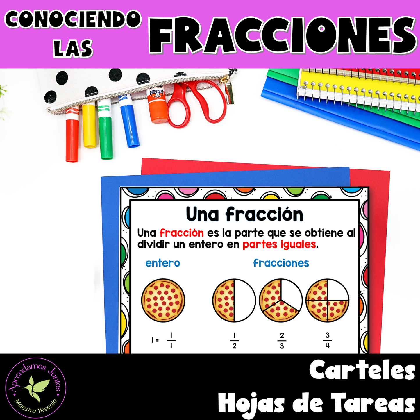 Bundle Unidades 1.2: Asia, el más poblado, Conociendo las Fracciones y Seres vivos