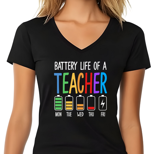 T-Shirt BATTERY LIFE TEACHER