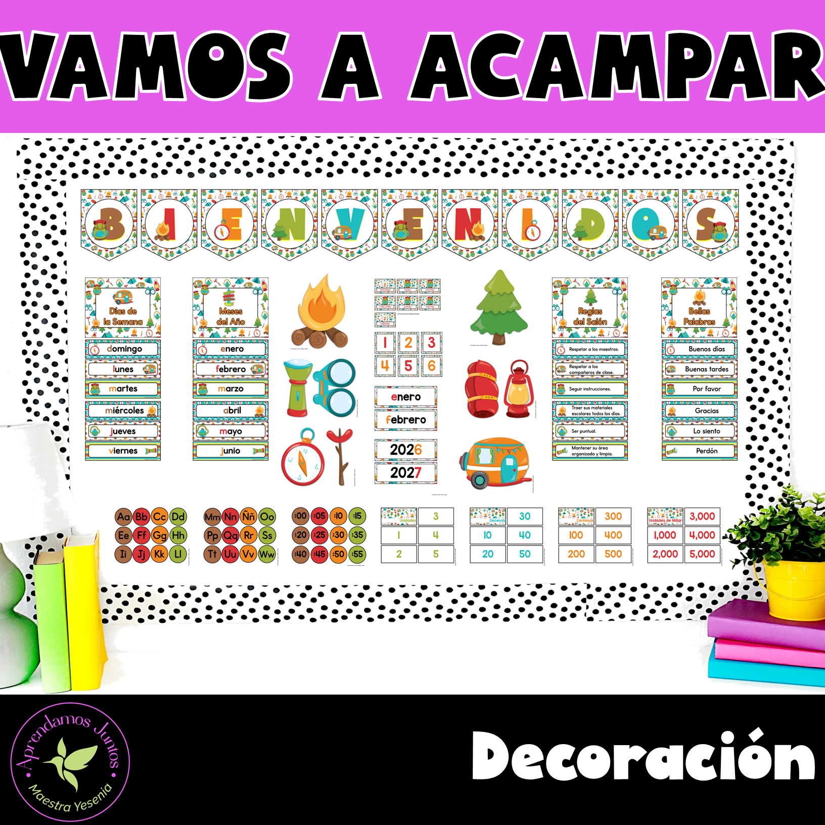 Decoración: Vamos a acampar