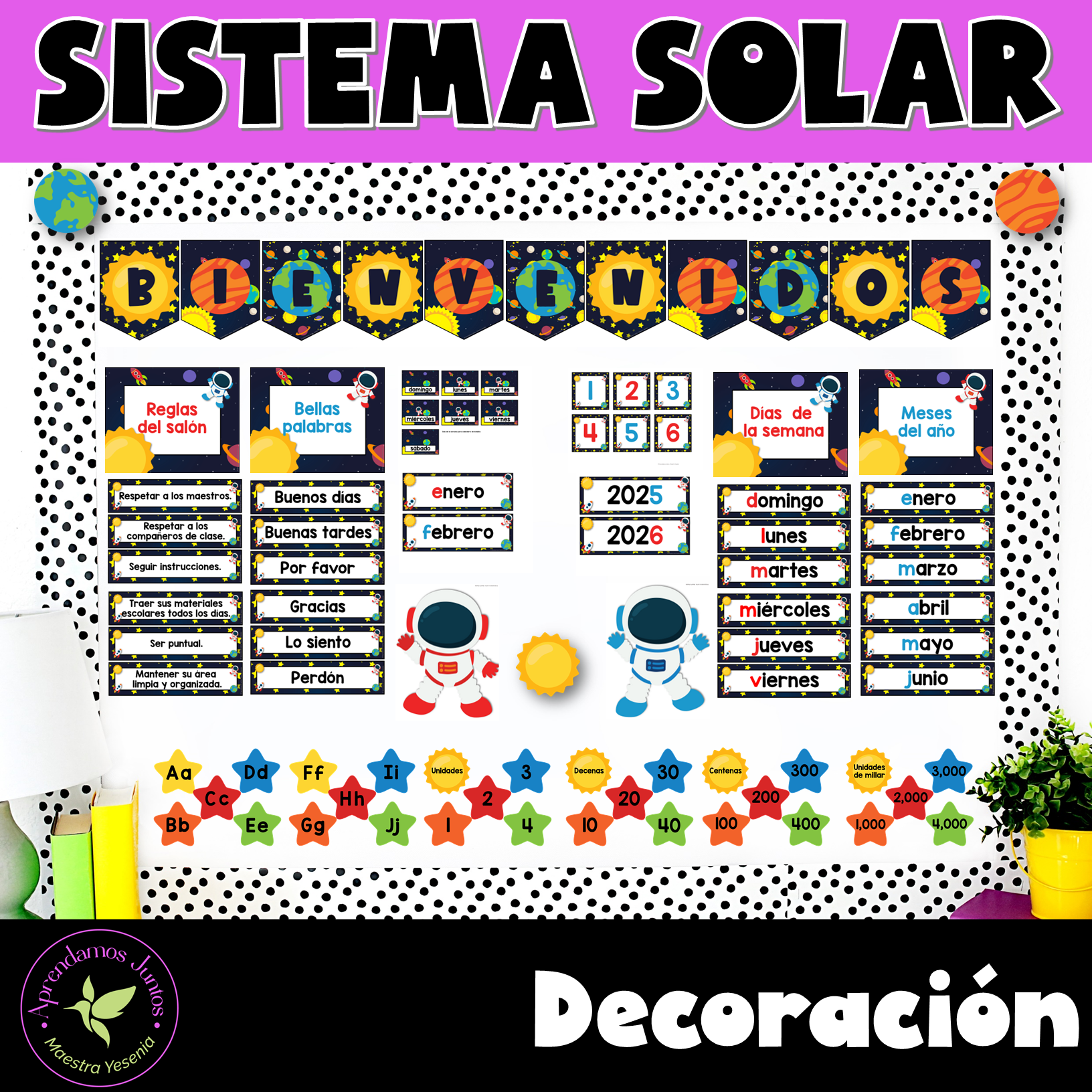 Decoración: Sistema Solar