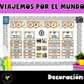 Decoración Viajemos por el Mundo