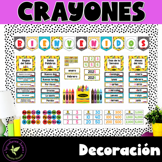 Decoración Crayones