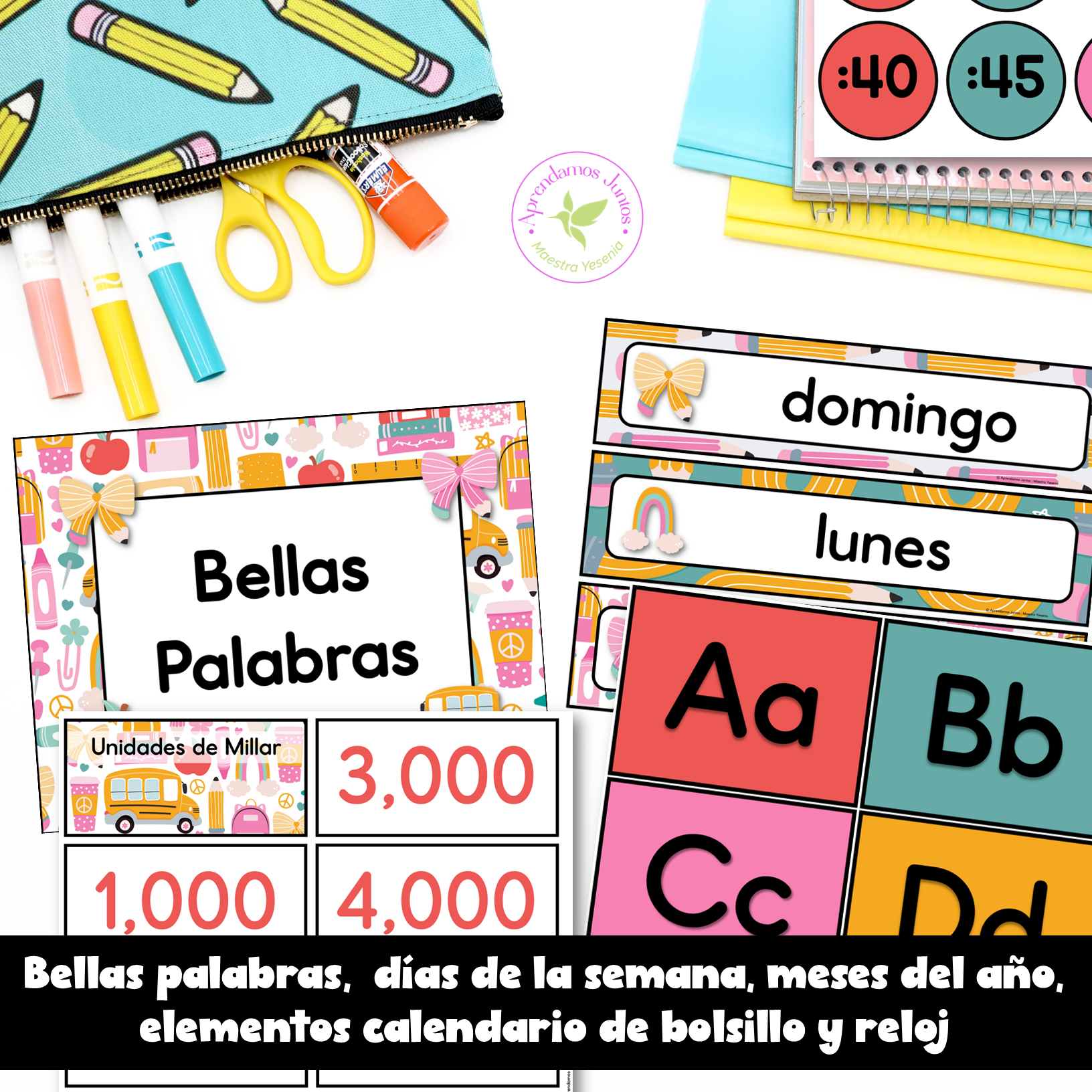 Decoración Back to School (Pencil Coquette)