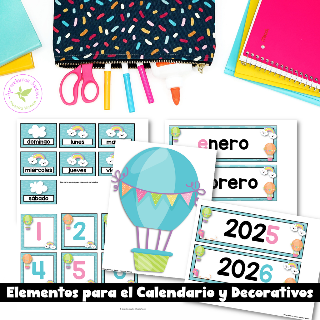 Decoración Globos Aerostáticos y Arcoíris