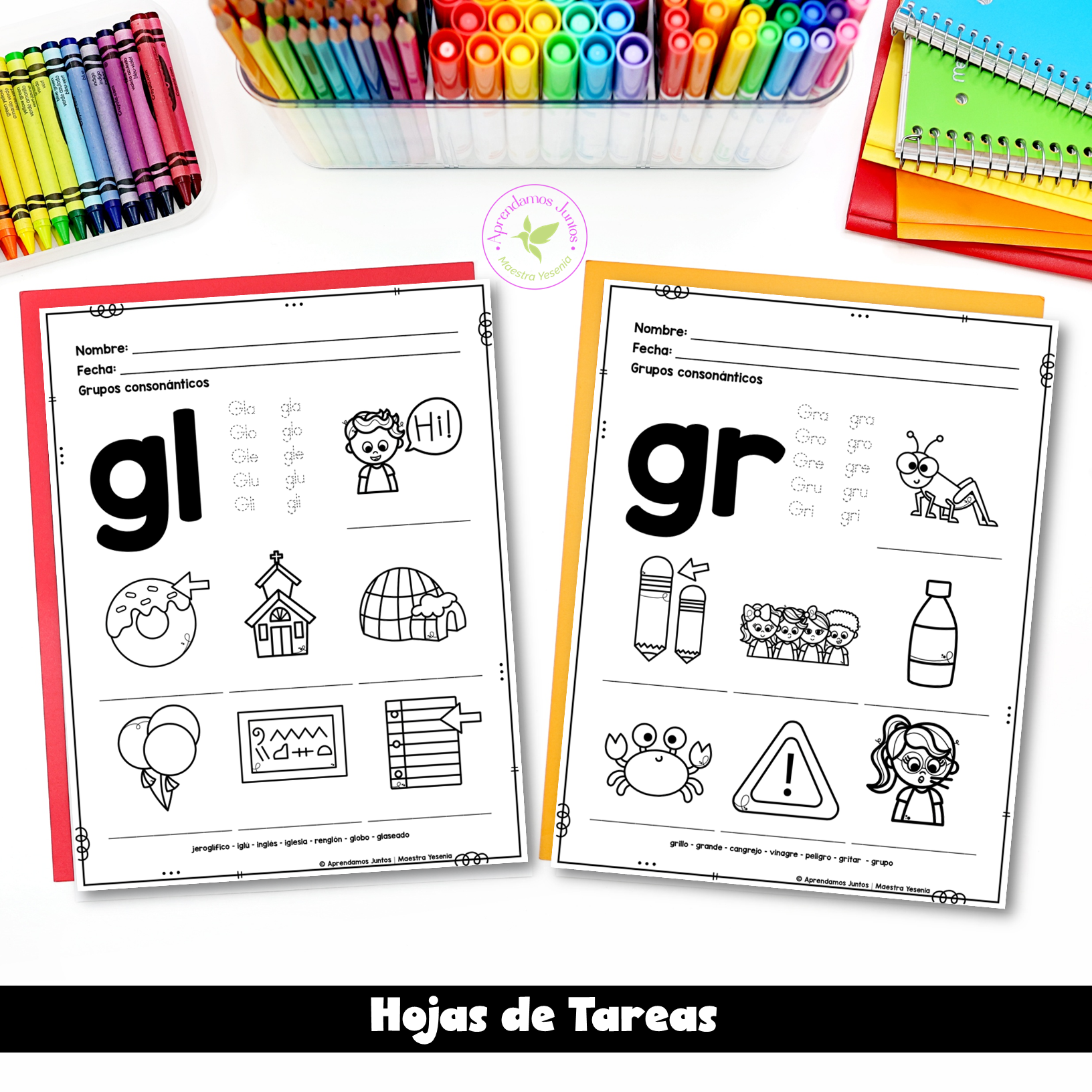 Sílabas Trabadas / Grupos Consonánticos