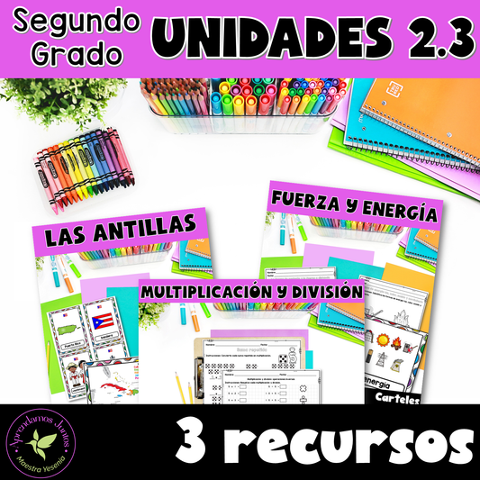 Bundle: Unidades 2.3 Segundo Grado